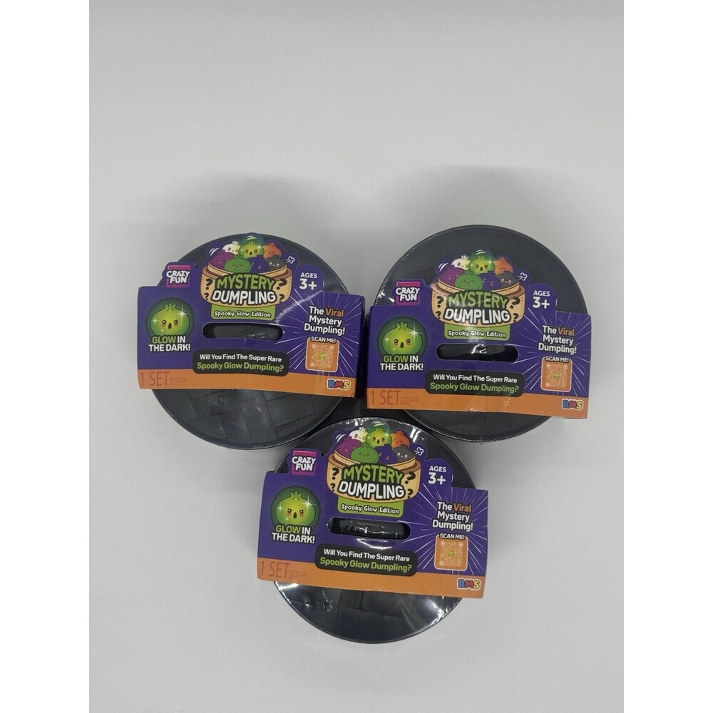 Crazy Fun Spooky Glow Edition Mystery Dumpling Glow in the Dark Blind Pack Lot 3